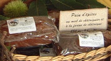 Pain d'épices au miel de châtaignier et farine de châtaigne